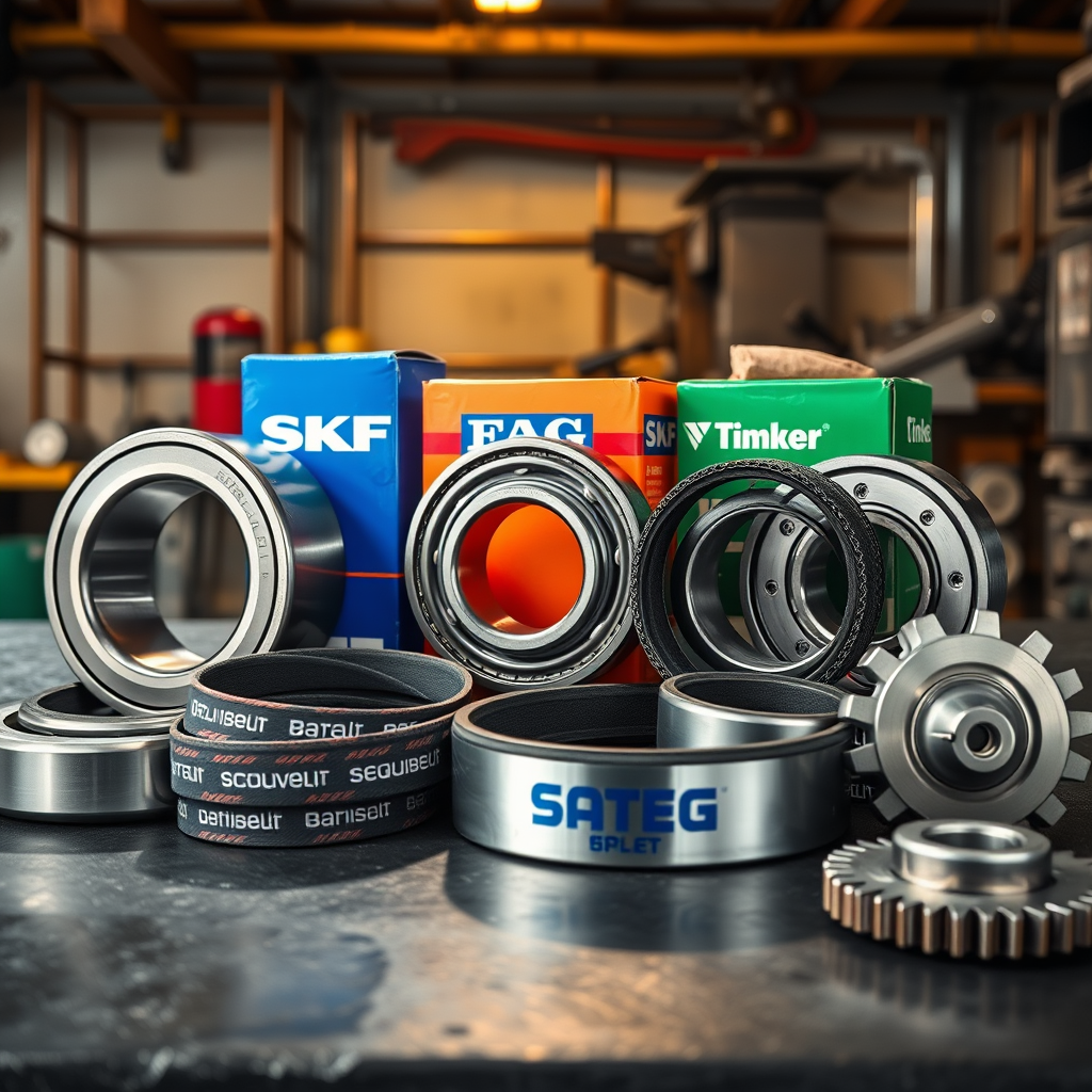 SKF bearings display