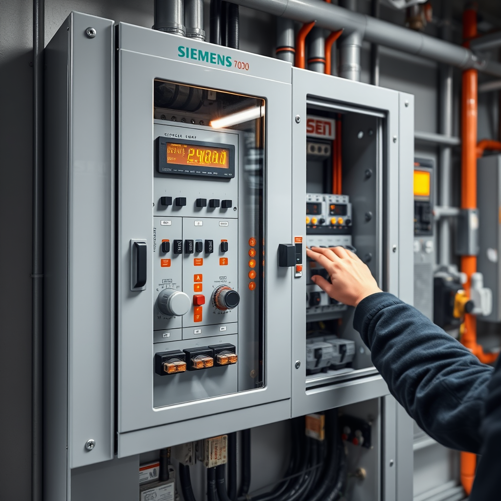 Electrical switchgear panel installation — Siemens and Schneider Electric