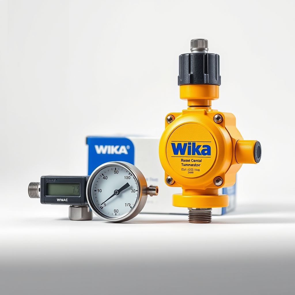 Industrial instrumentation — WIKA pressure transmitter and Emerson sensors